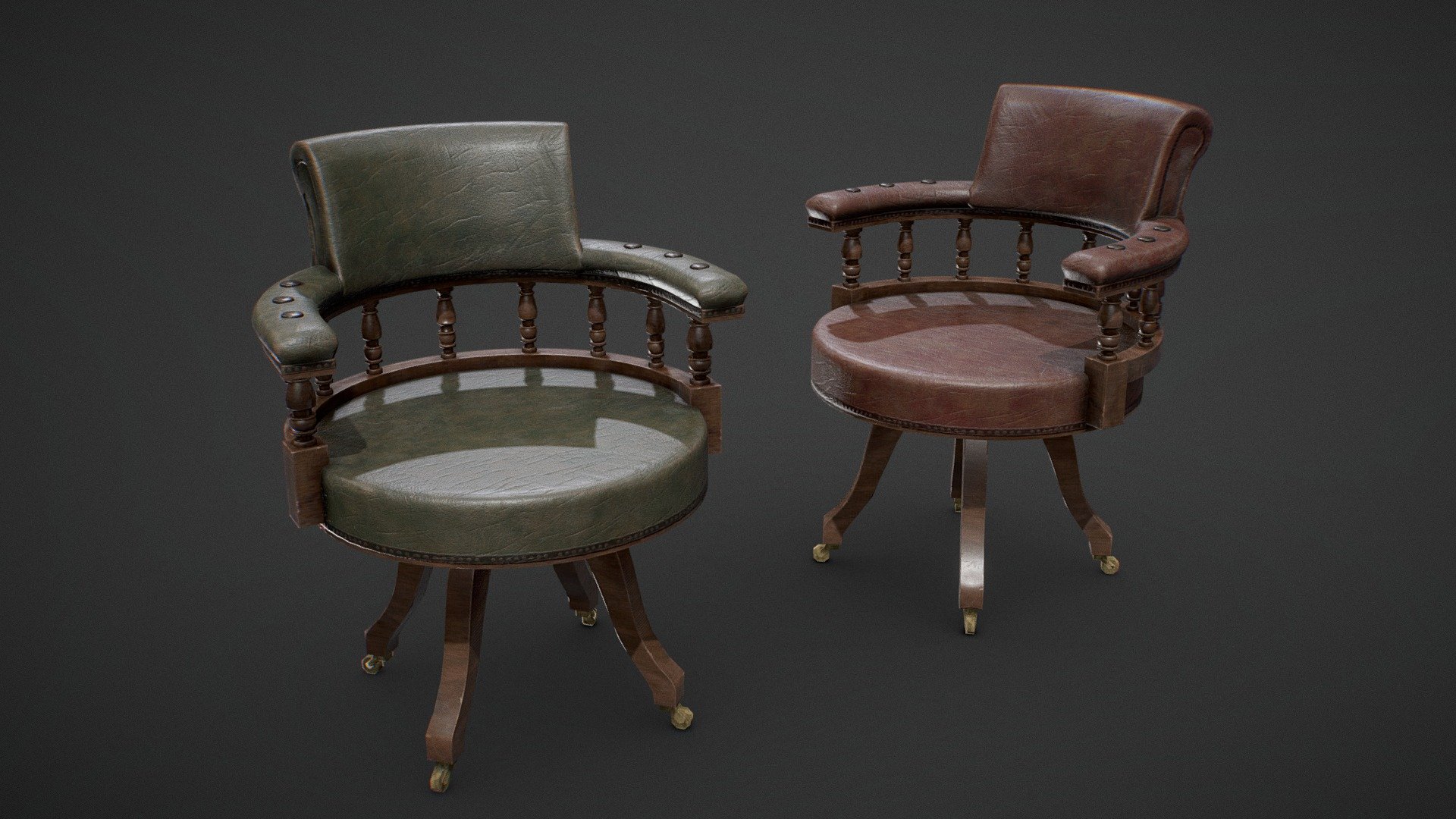 Victorian Chairs 3d model