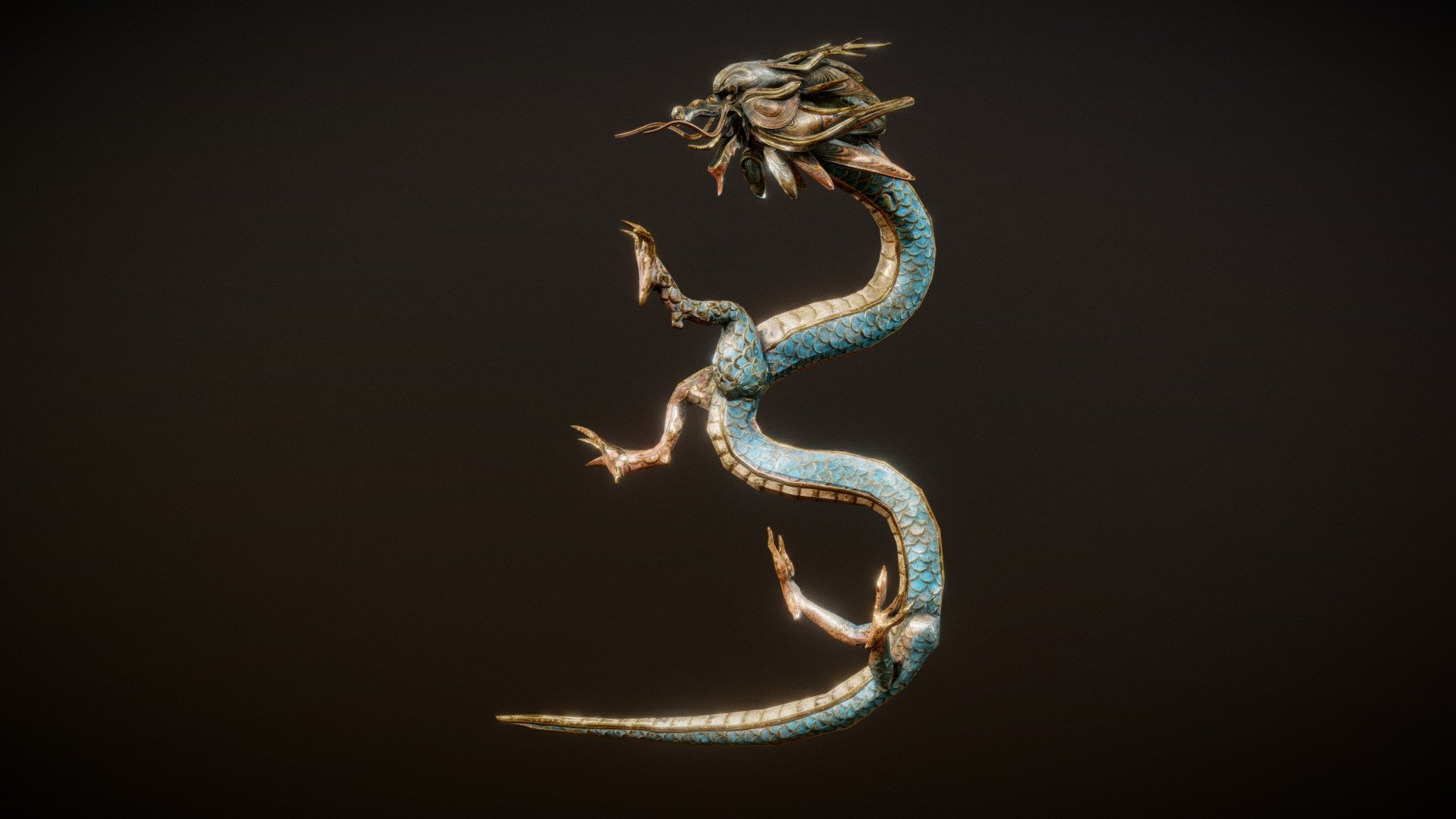 Korean Ornamental Dragon 3d model