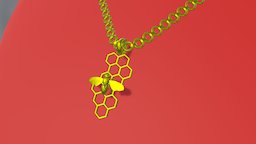 Golden Bee Necklace