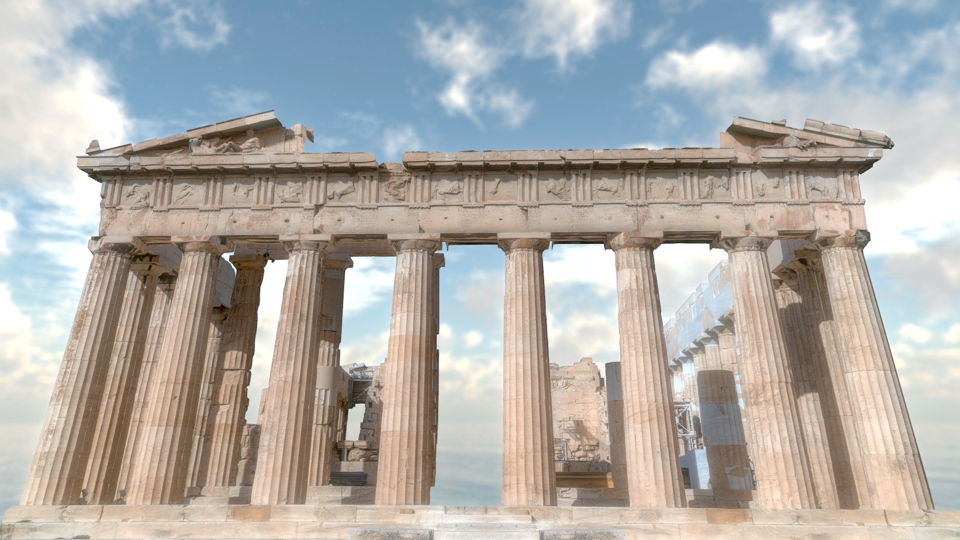 Parthenon Pediment 3d model