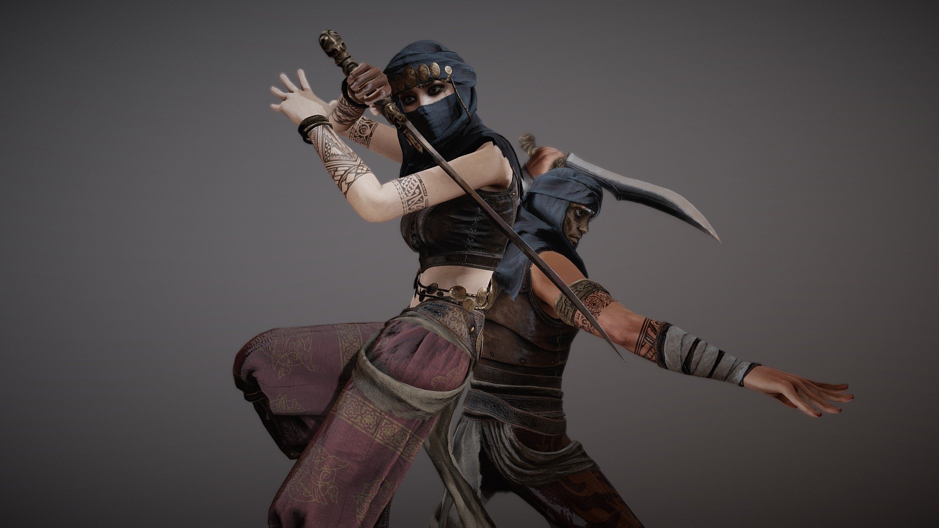 Arabic Warriors 3d model