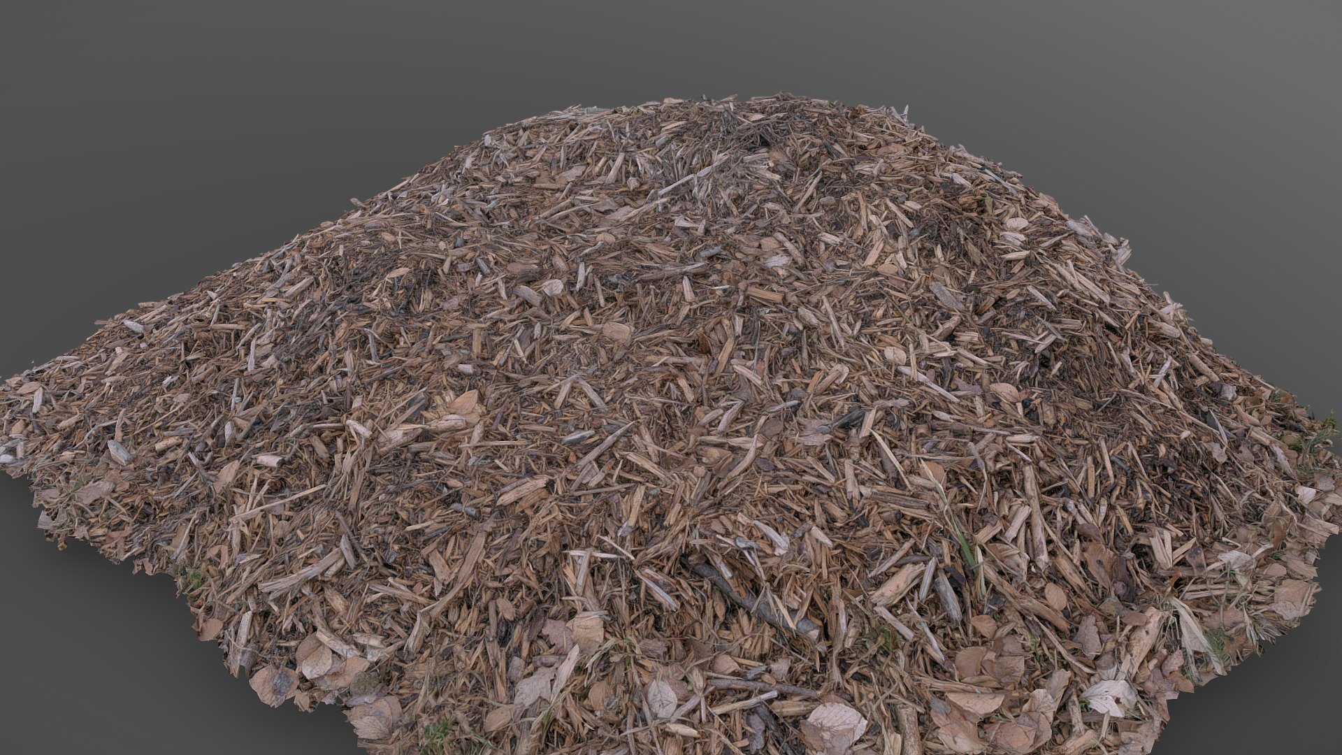 Peat pile 3d model