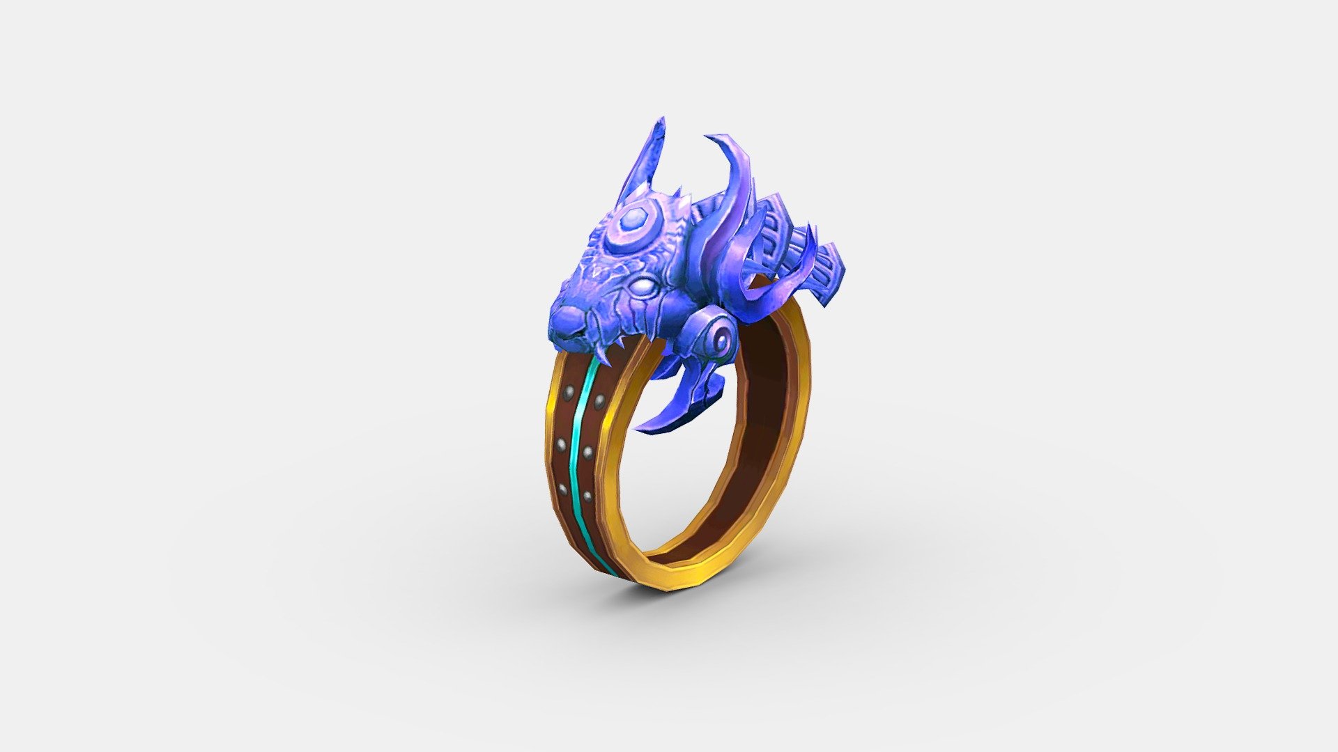 Cartoon boa ring 3d model