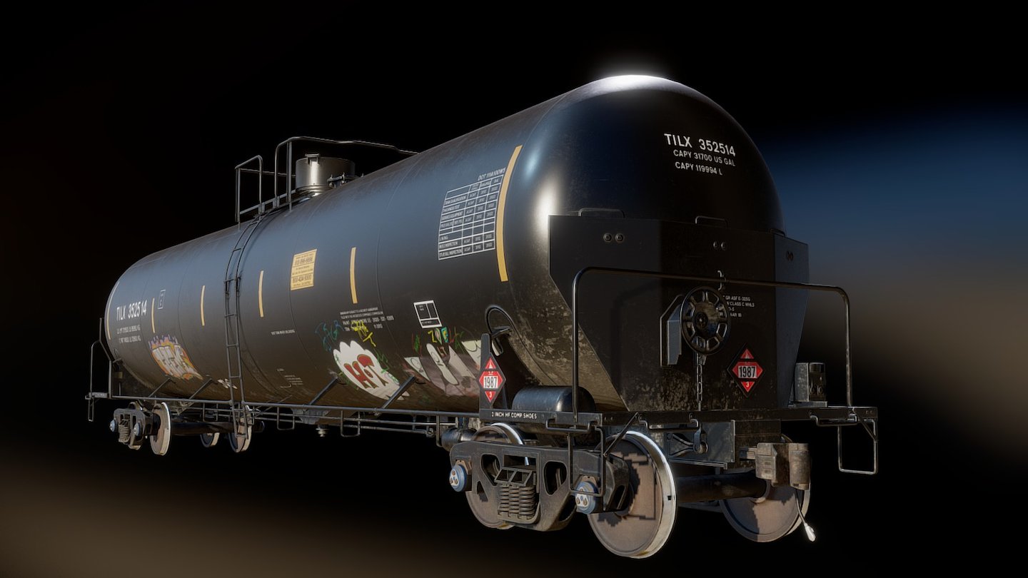 TrinityRail 31,700 Gallon Tank Car 3d model