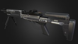 MK14 AAA Game Ready PBR Low-poly 3D model