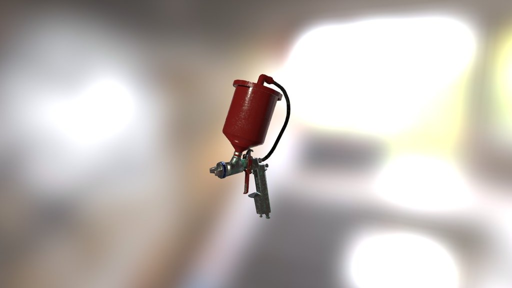 Spray Paint Gun 3d model