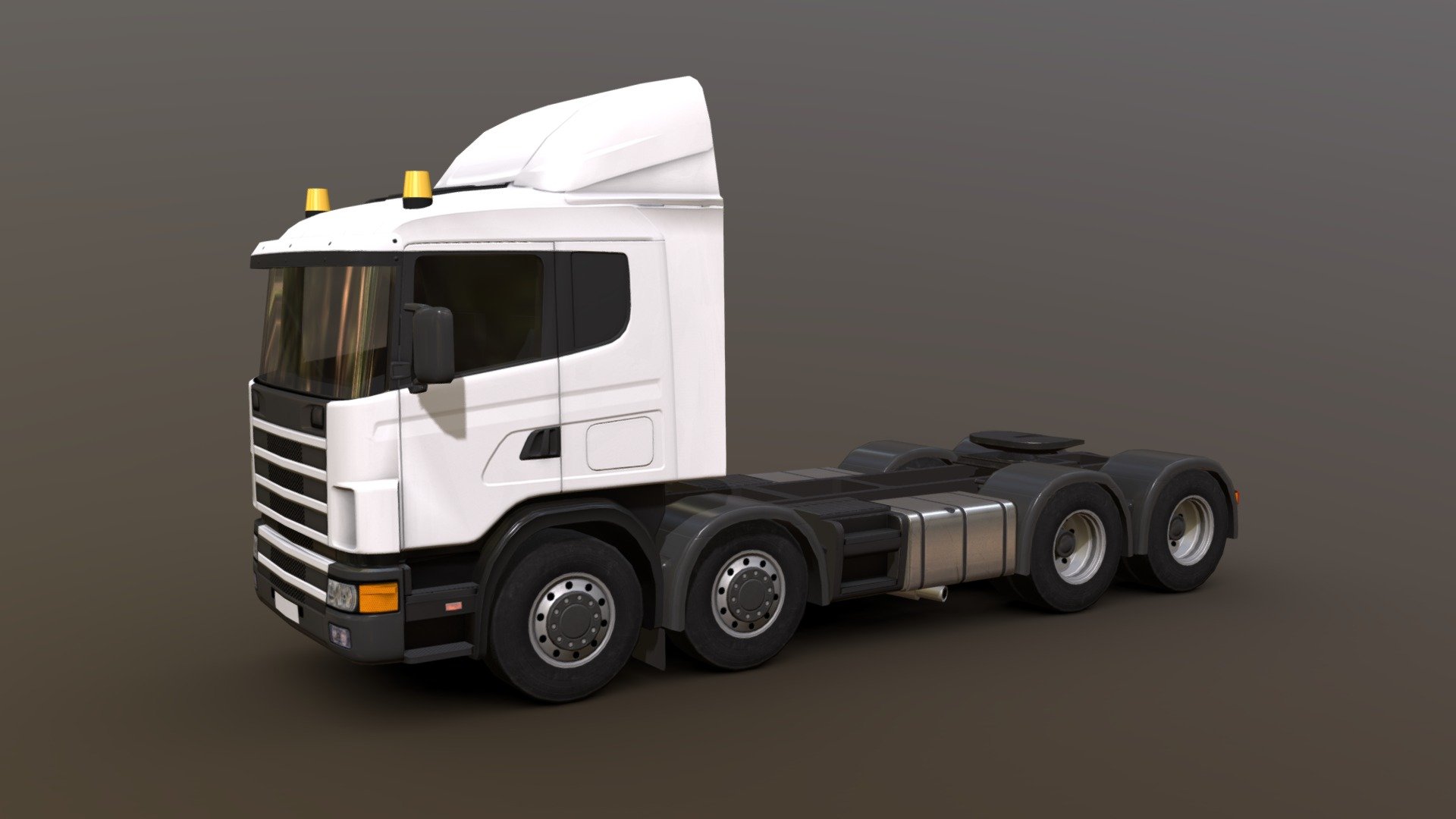 Truck #4 LowPoly 3d model