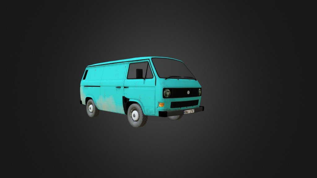 Volkswagen Transporter T3 3d model