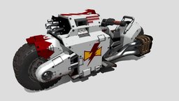 Warhammer 40k Custom Raider Pattern Combat Bike