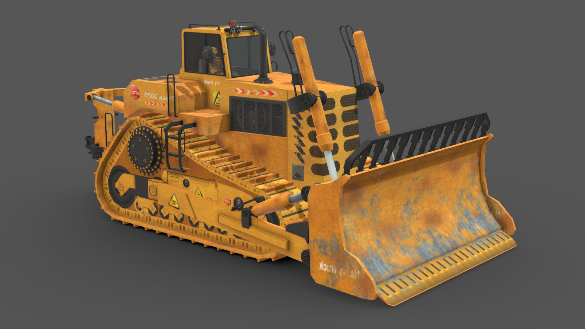 Bulldozer 3d model