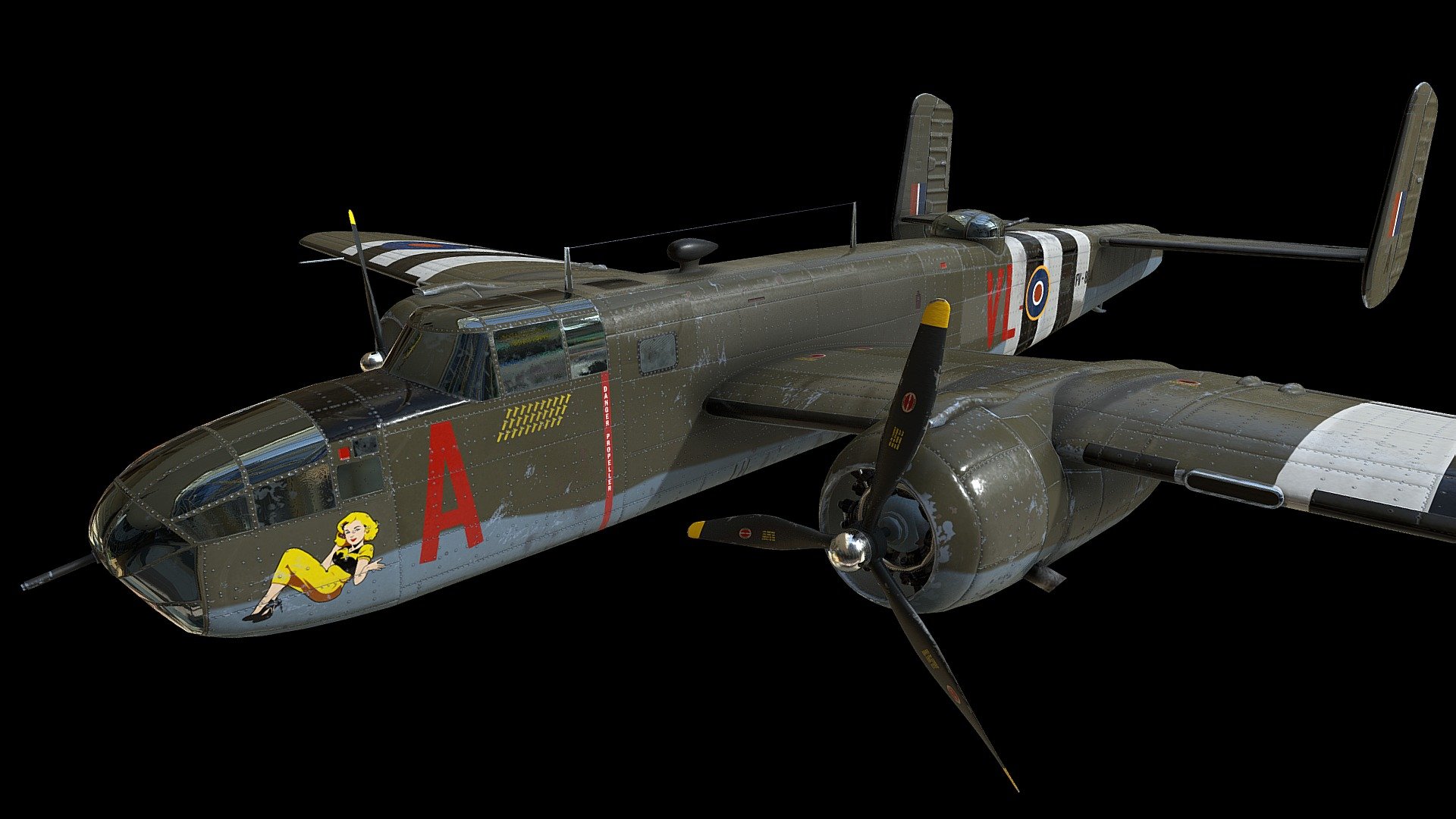 North American B-25 Mitchell 3d model