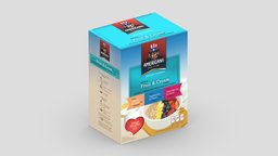 Supermarket Instant Oatmeal Low-poly PBR