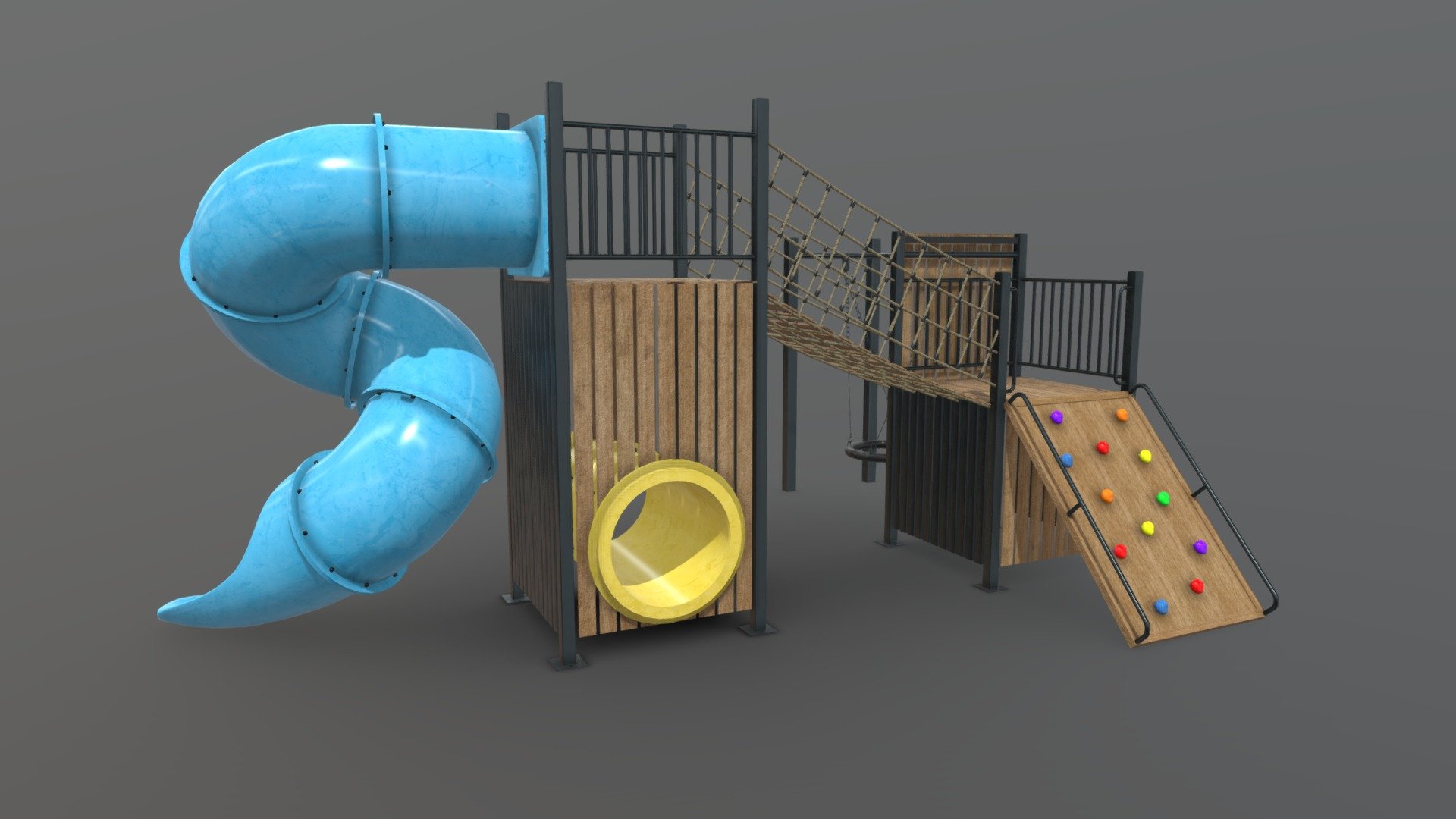 Playground Kids Games Exterior 3d model