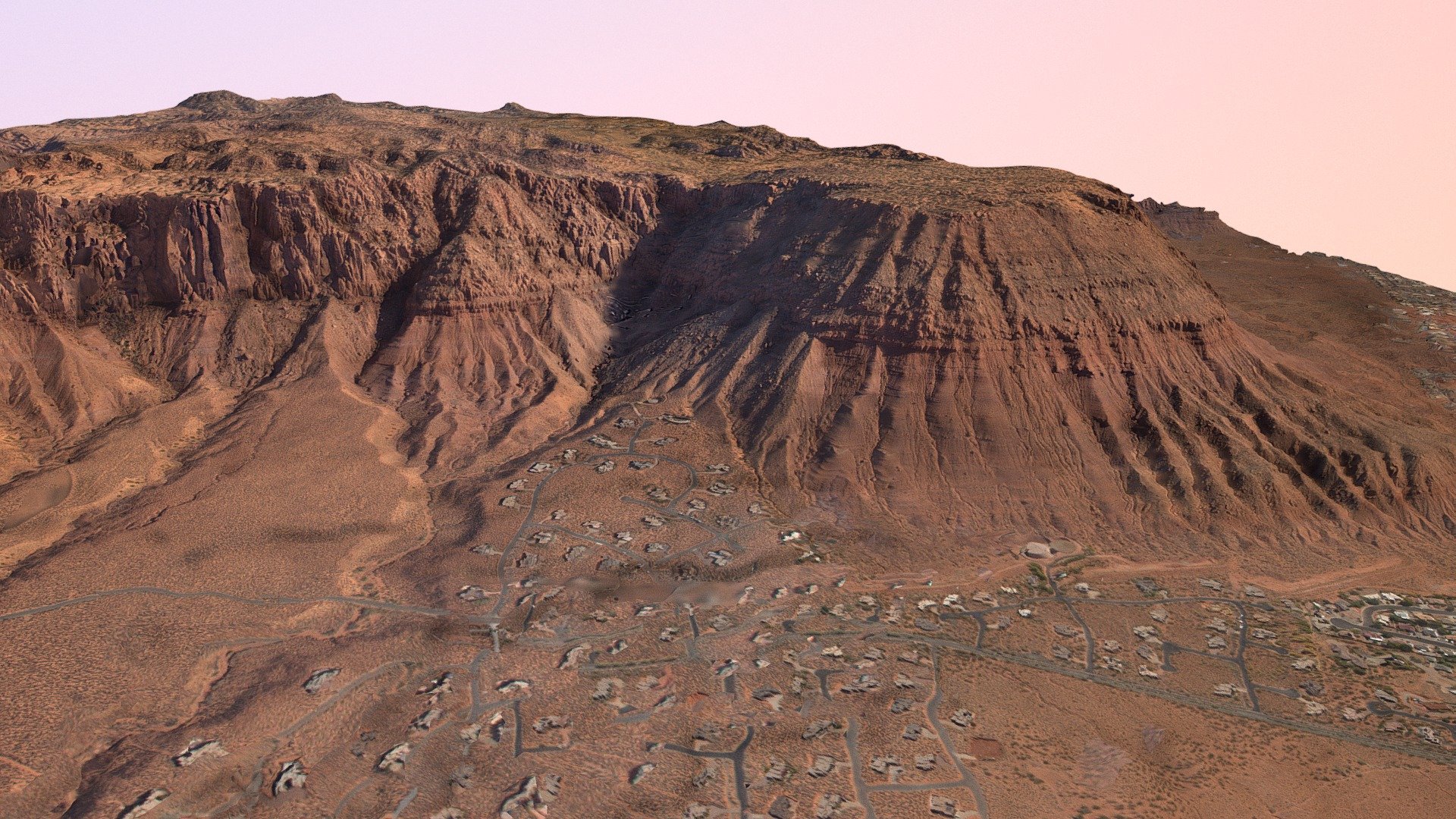 The Red Mountain 3d model