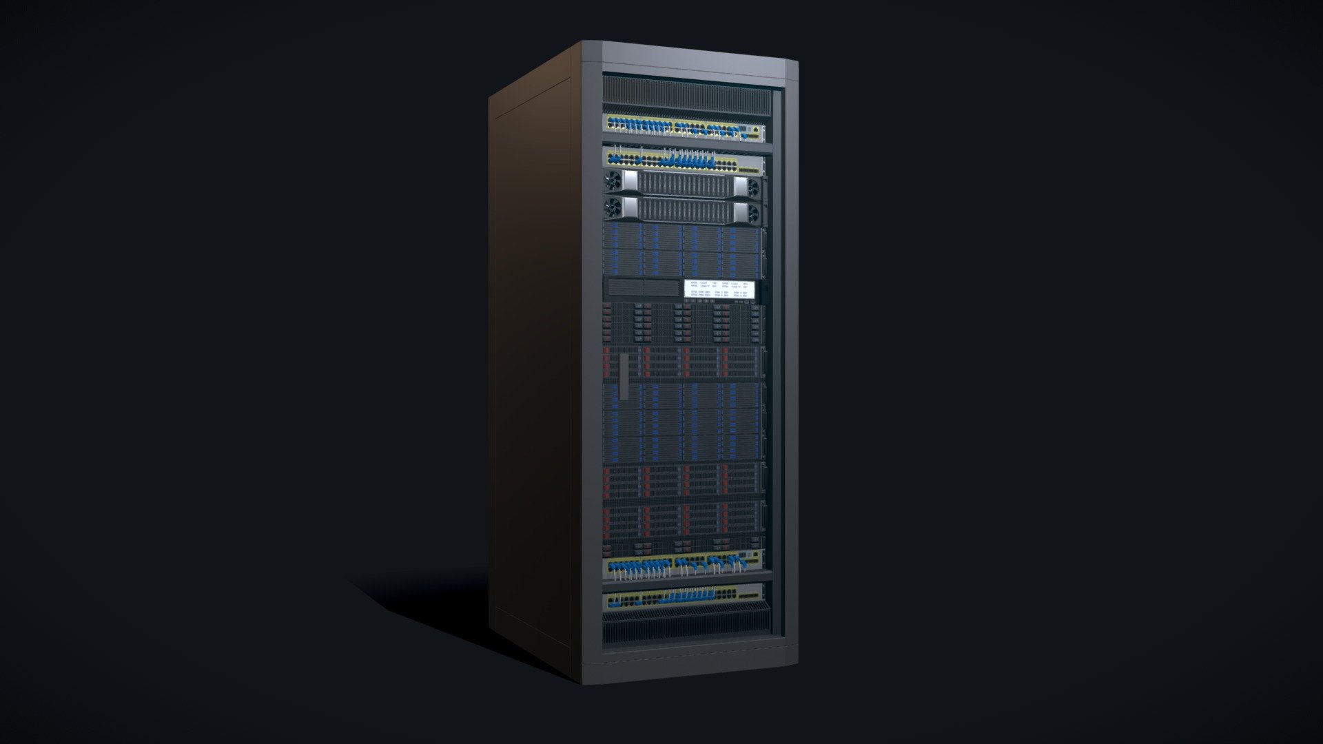 Modular Server Rack 3d model