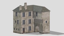 Castle Medieval Middle Ages 06 Low Poly PBR