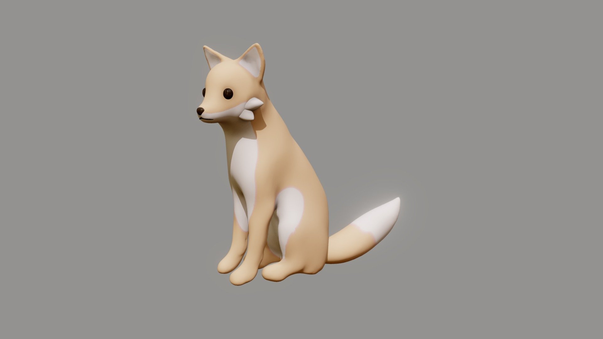 fox obj 3d model