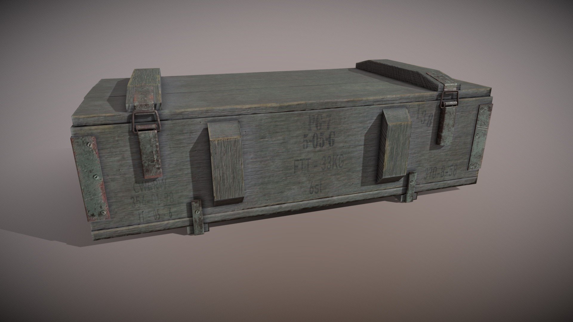 Weapon box 3d model