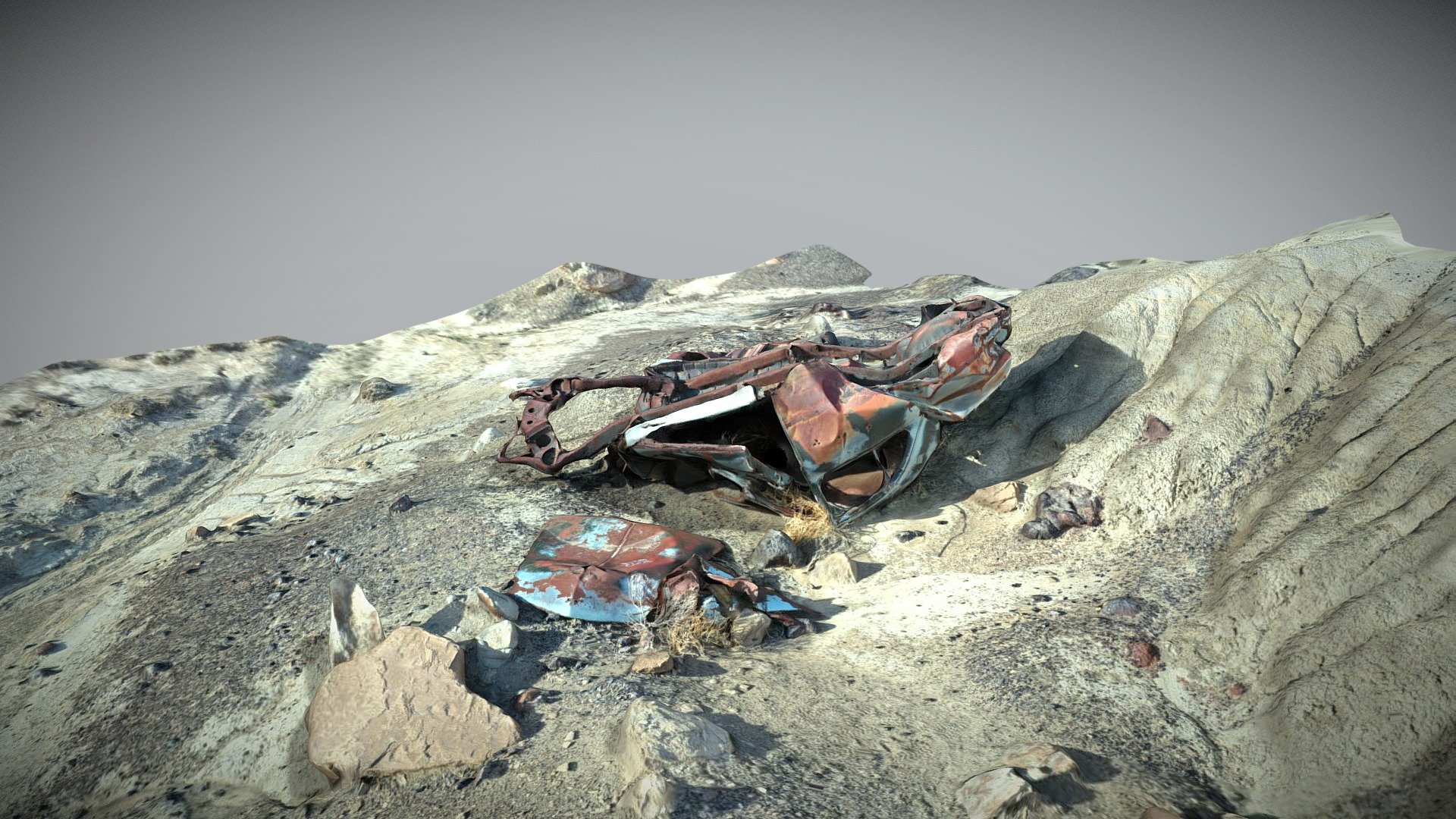 Another wrecked car 3d model