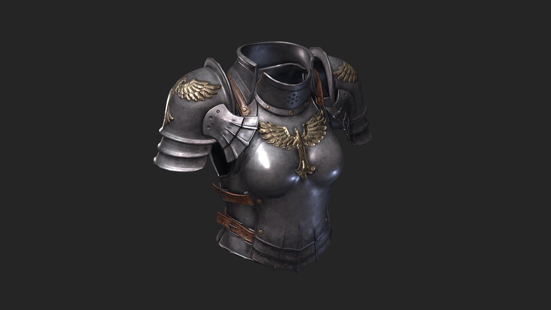 PBR West Armour 3d model