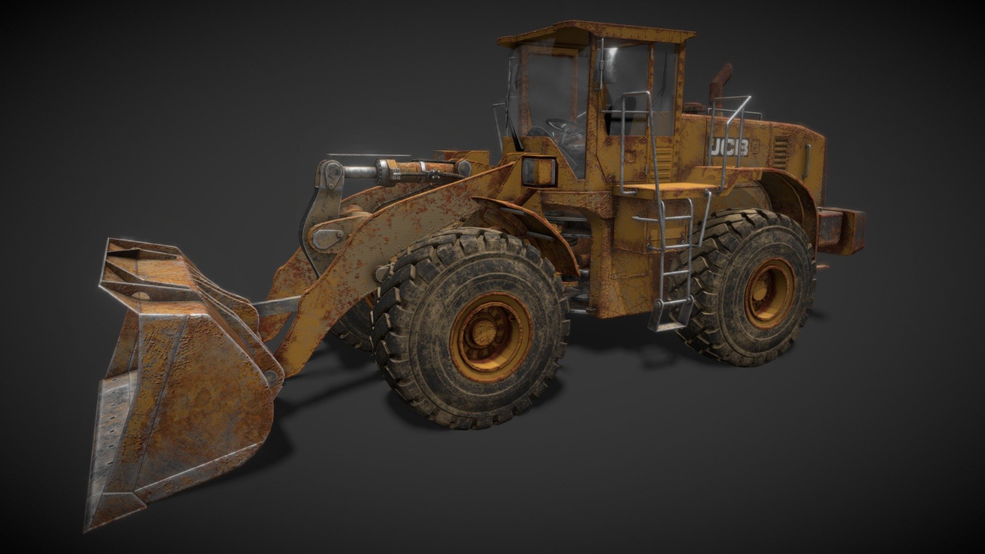 JCB Loader PBR 3d model