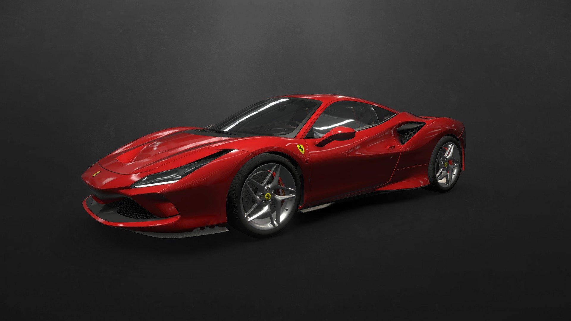 2020 Ferrari F8 Tributo forked 3d model