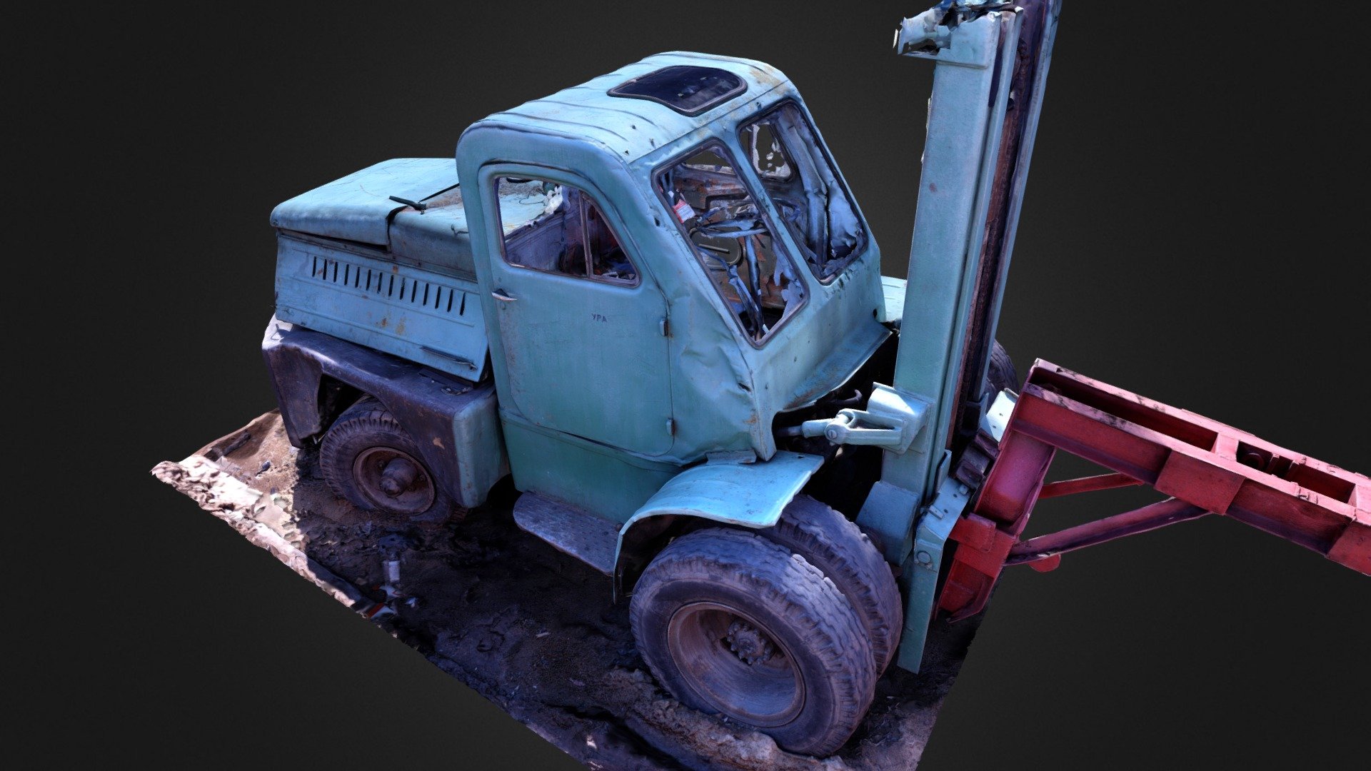 Lviv forklift AP-4045 3d model