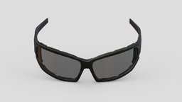 Biker Glasses Low Poly PBR Realistic