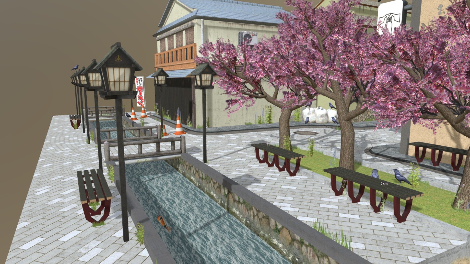 Kyoto_CityScene_Wilhelm_Guse 3d model