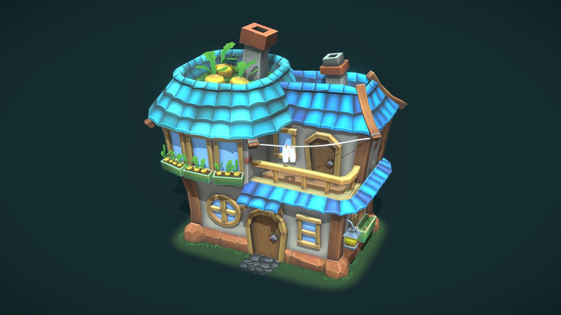 Rabbit House 3d model