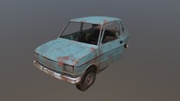 Wrecked Fiat 126p