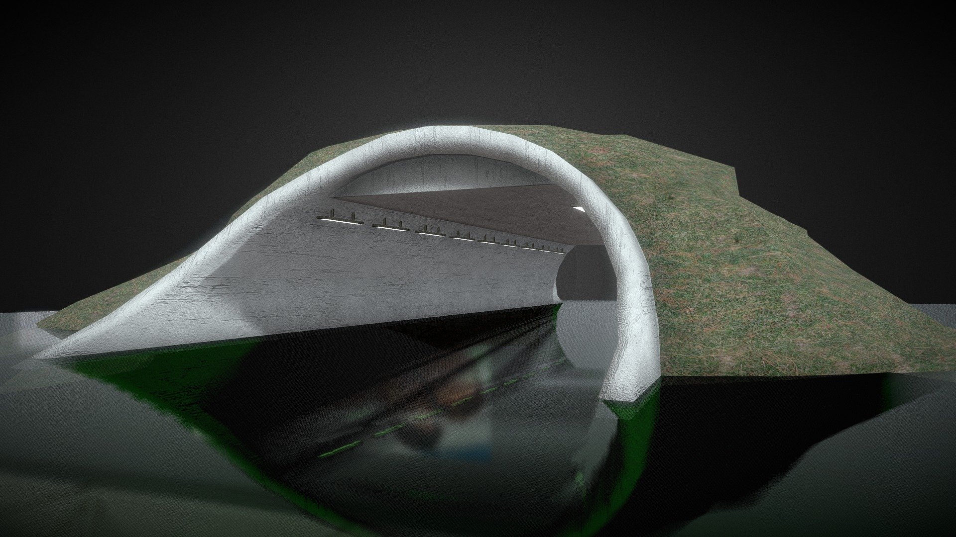 Road Tunnel 3d model