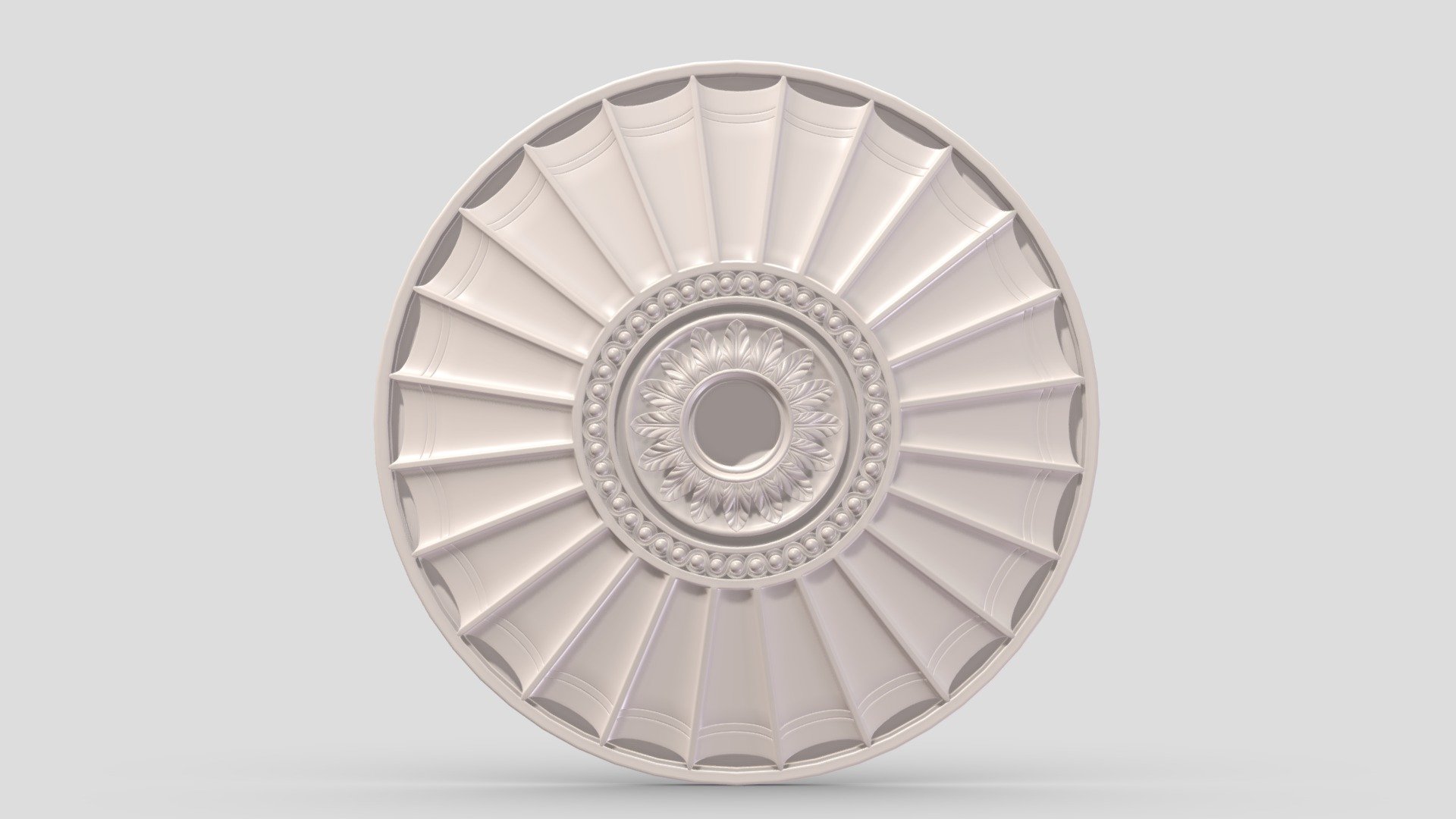 Classic Ceiling Medallion 01 3d model