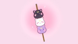 dango cat ʕ•ᴥ•ʔ