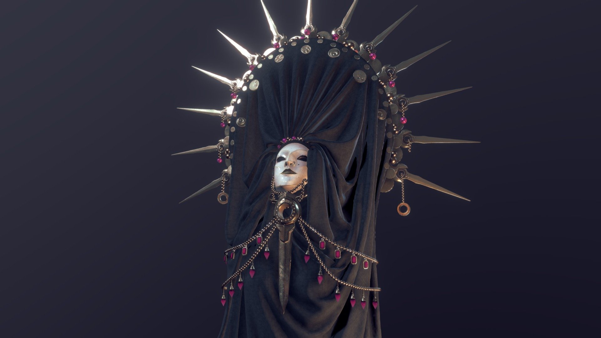 Dark Acolyte Sorceress 3d model