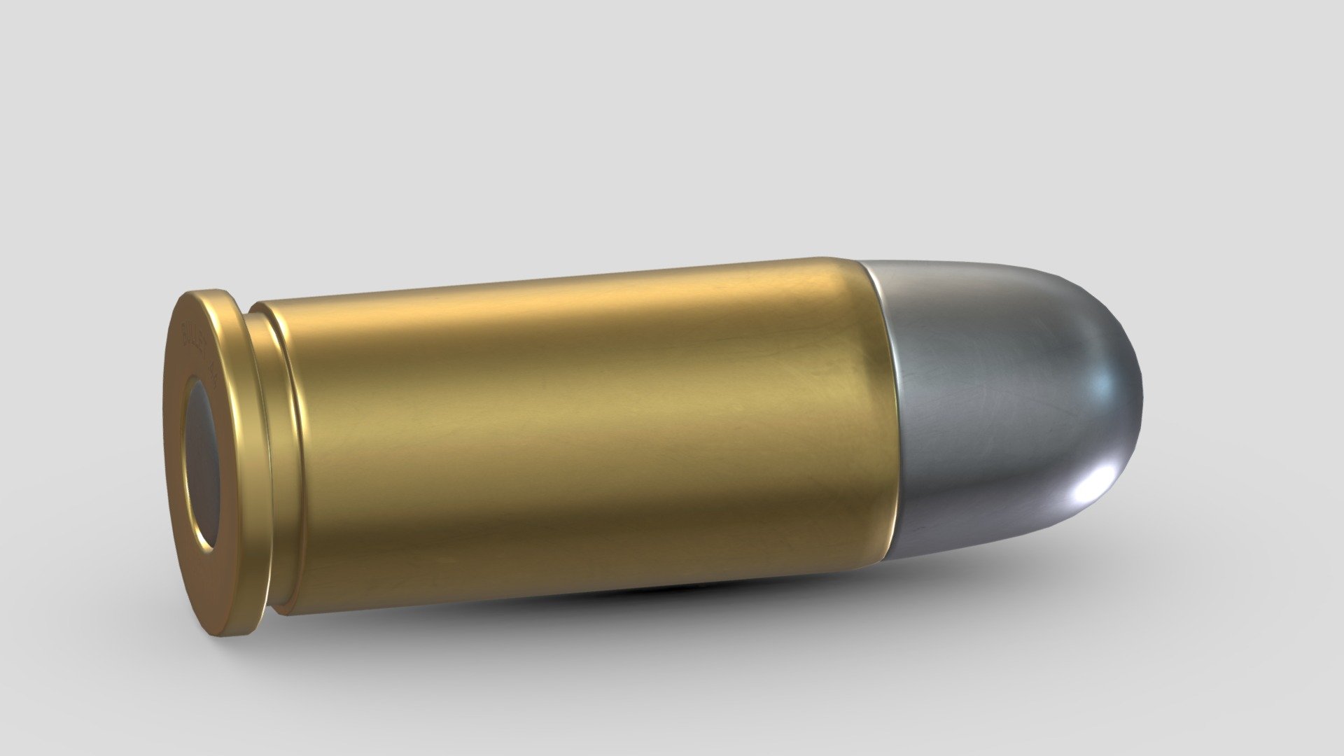 Bullet .44 3d model