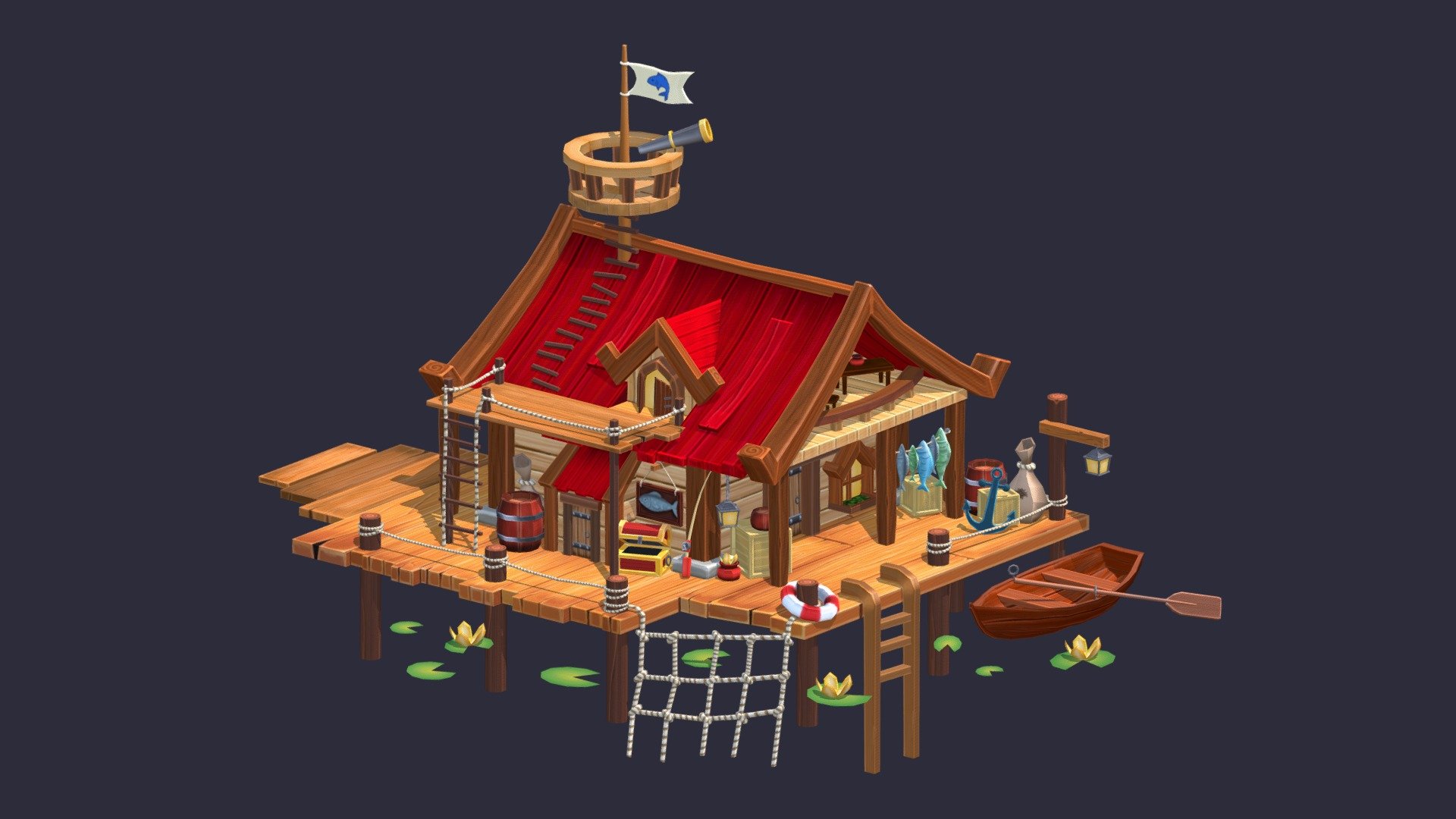 Fishermans house 3d model