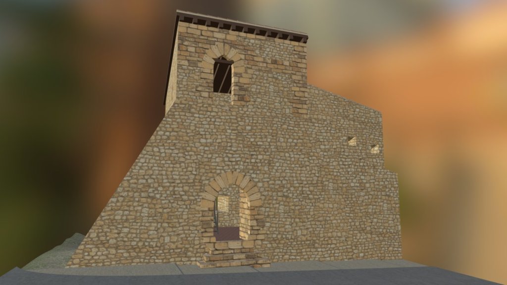 Font Vella Tower (Morella, Spain) 3d model