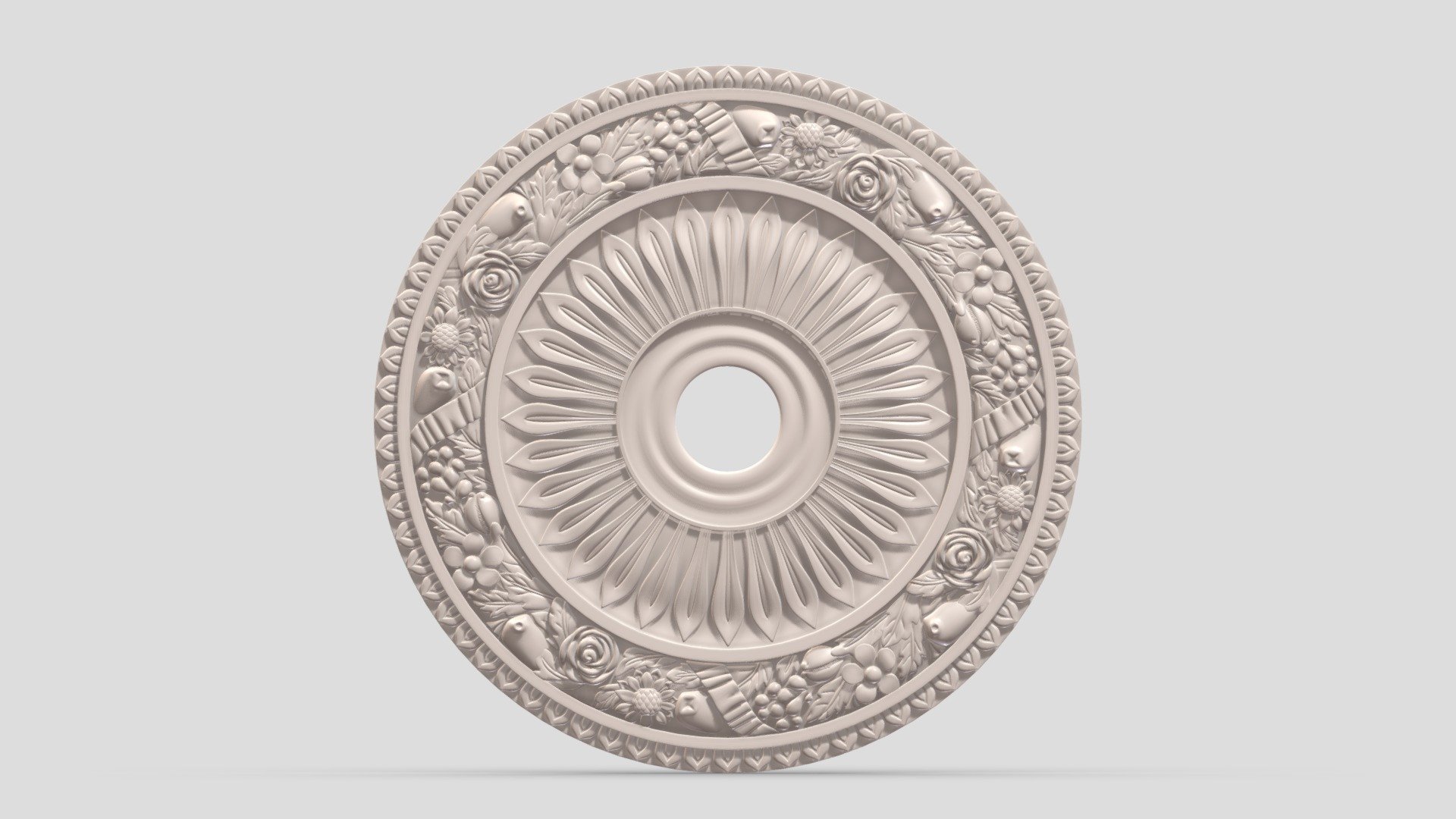 Classic Ceiling Medallion 27 3d model