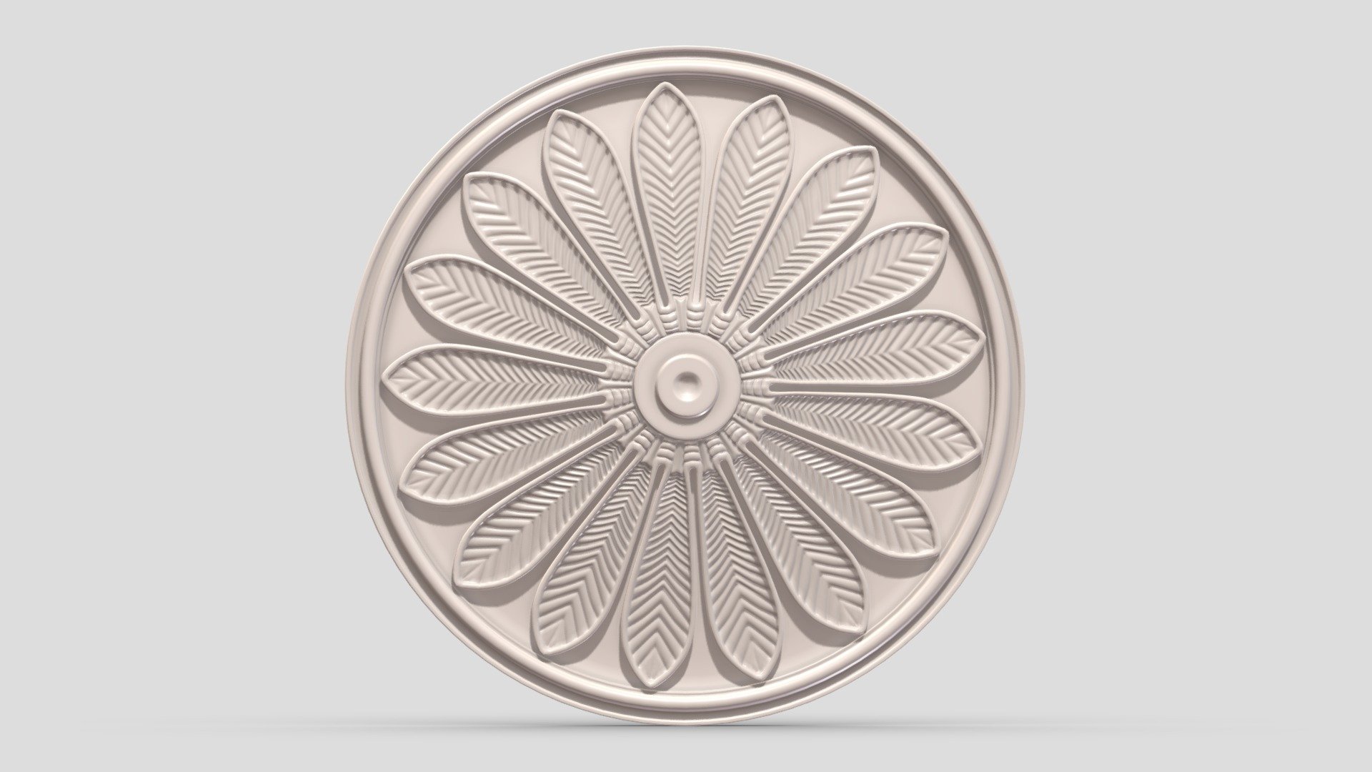 Classic Ceiling Medallion 48 3d model