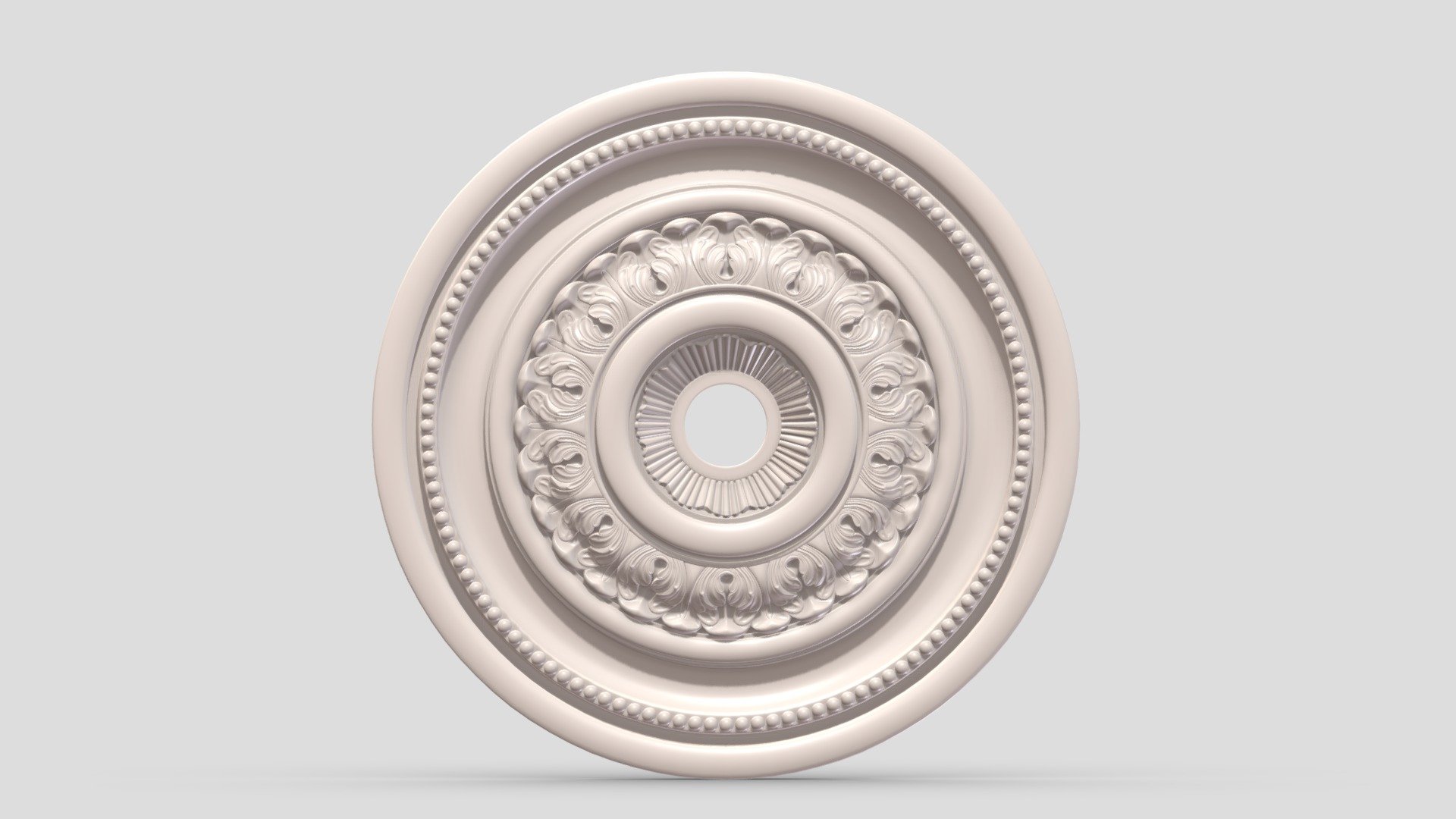 Classic Ceiling Medallion 24 3d model