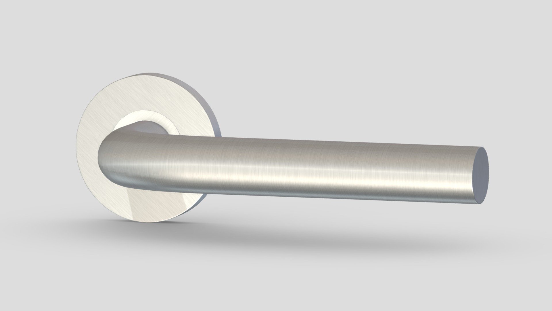 Eurospec Radium Stainless Steel Door Handle 3d model