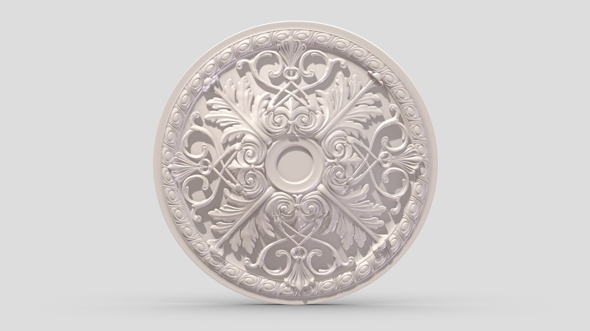 Classic Ceiling Medallion 38 3d model