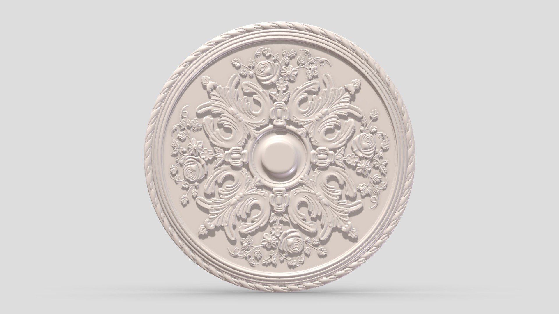 Classic Ceiling Medallion 36 3d model