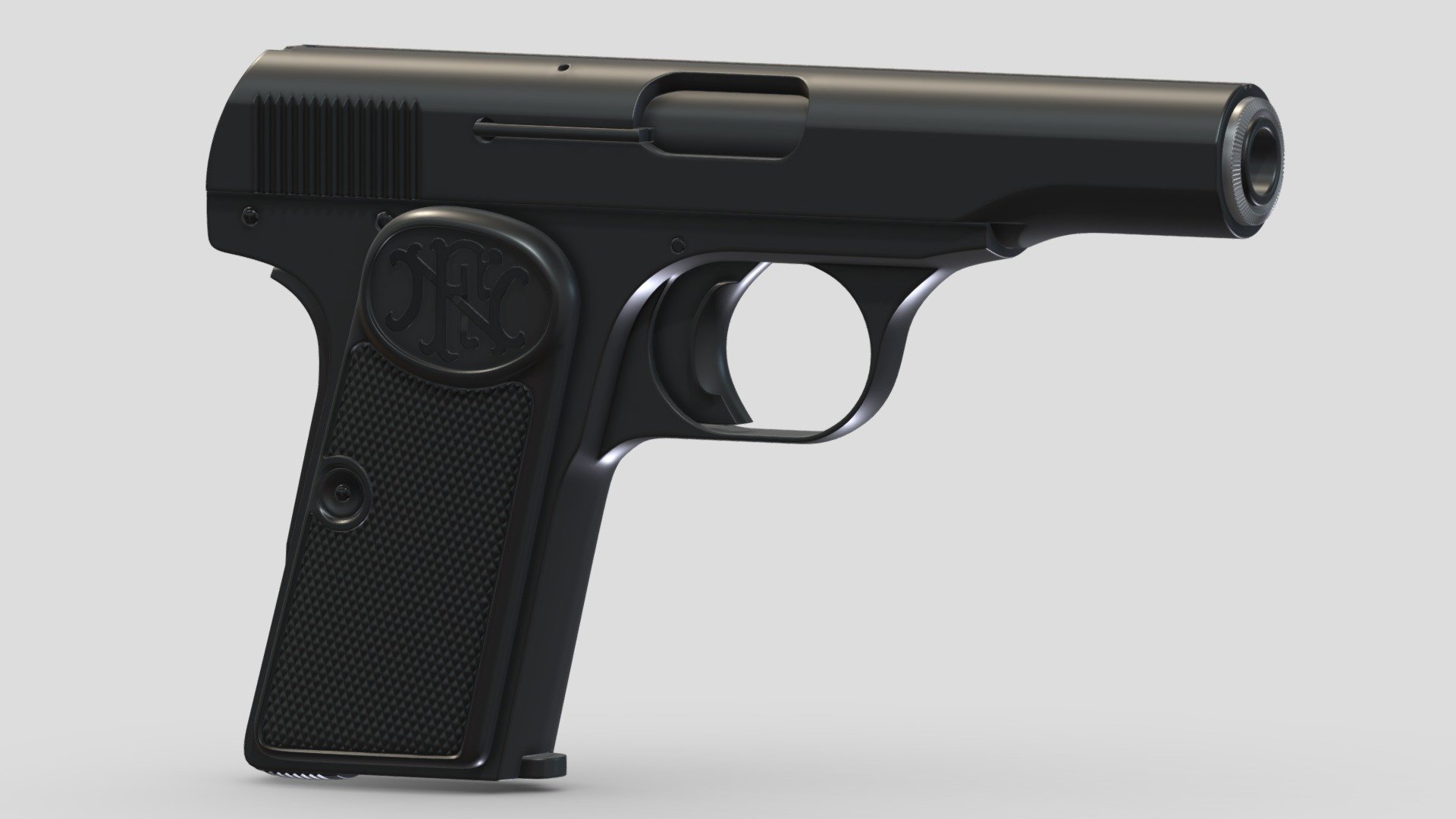 FN Model 1910 High-poly 3d model