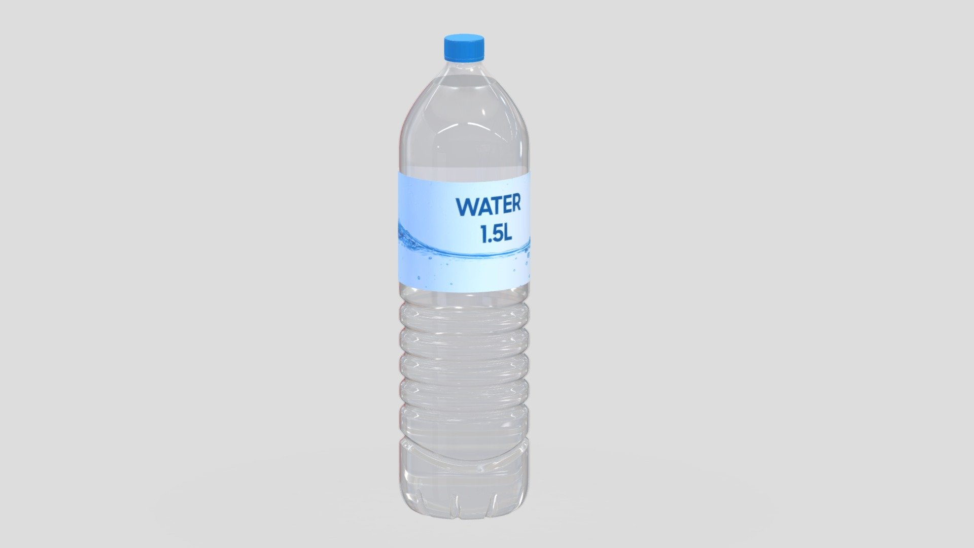 Water Bottle 1.5L Generic 3d model