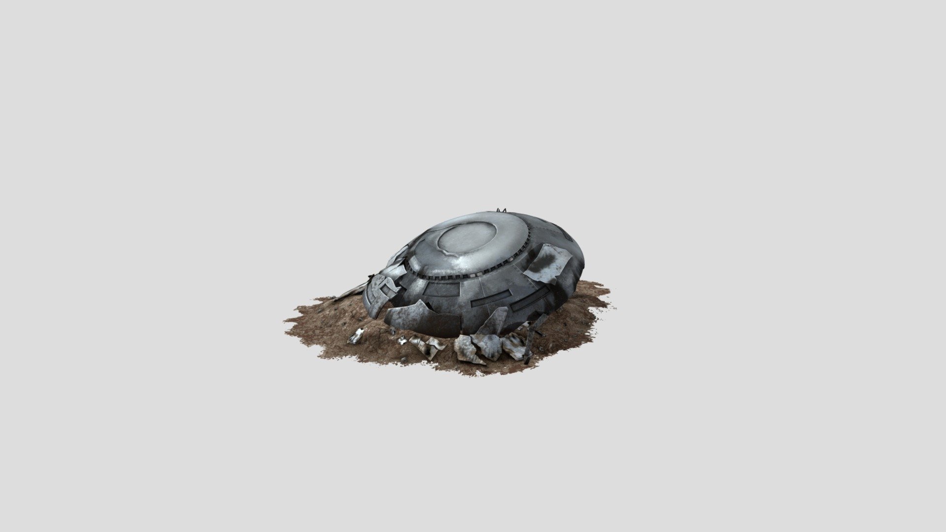 Crashed UFO 3d model