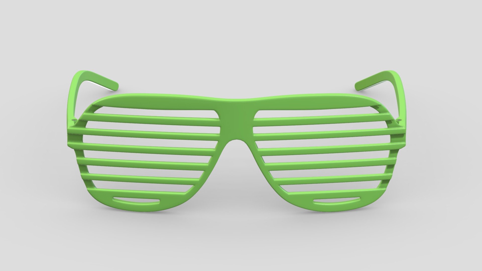 Shutter Glasses Green 3d model