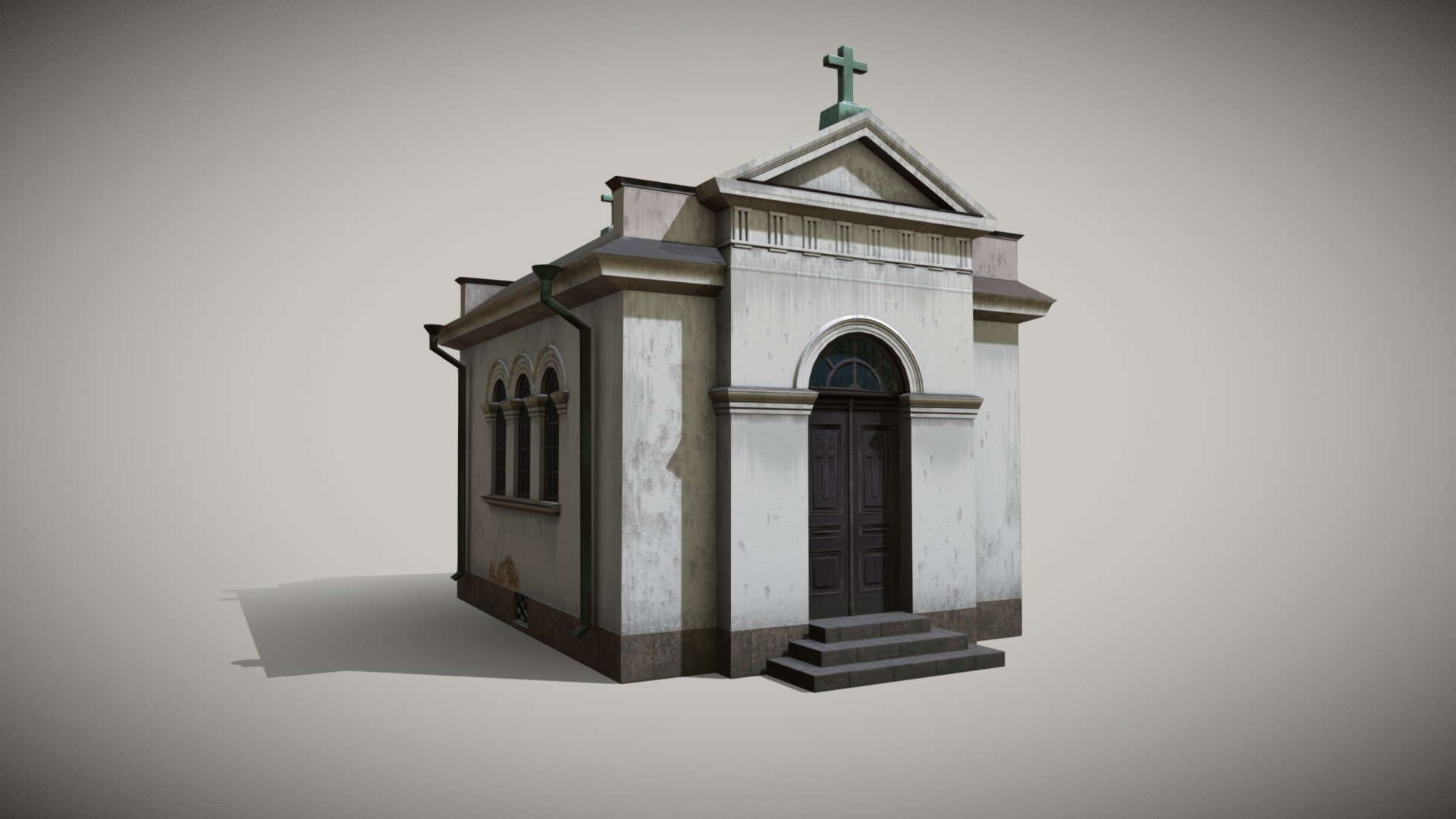 old small chapel stockholm 3d model