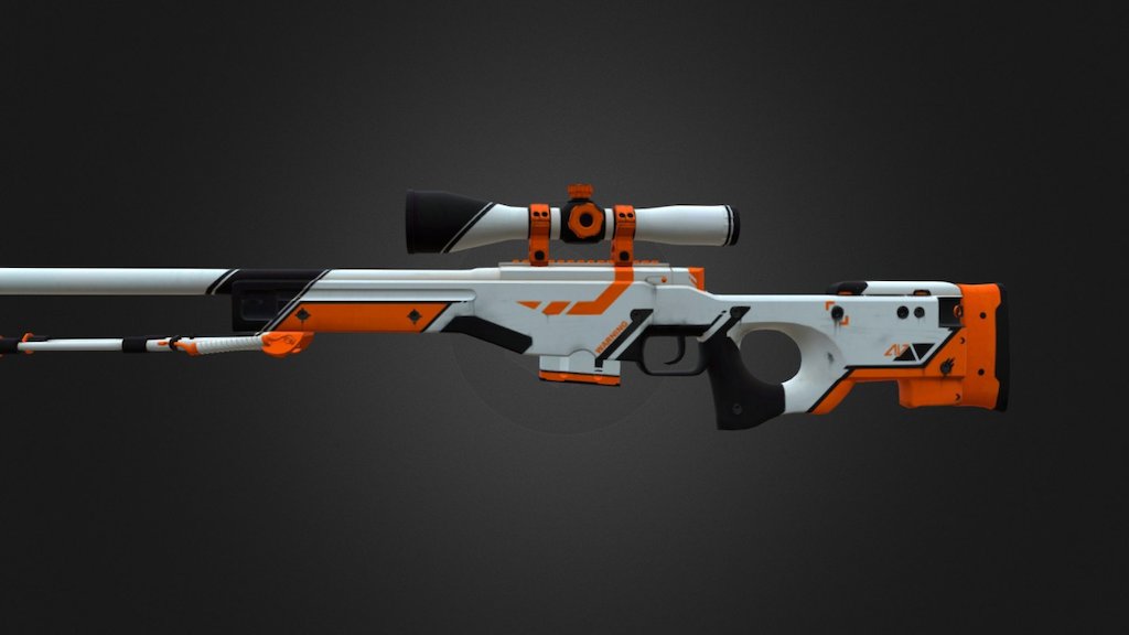 AWP | Asiimov 3d model